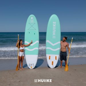 HUIIKE 10ft Inflatable Paddle Board – Stand Up SUP with Accessories