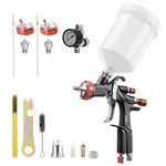 AEROPRO TOOLS R500 LVLP Air Spray Gun with 1.3/1.5/1.7mm Nozzles & Air Regulator, A610 Paint Guns Automotive, Car Paint Gun Sprayer, Paint Gun for House Painting, Car, Furniture, Varnish and Top Coat