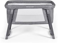 Ickle Bubba Mini Rocker Crib – Compact & Foldable Baby Crib with Mattress, Breathable Mesh Sides, Rocking & Static Modes, from Birth to 9kg (Approx. 6 Months), Ideal for Small Spaces & Travel