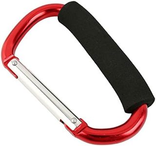 ZUJHPYMI 1Pc Carabiner Hook with Sponge 5.5inch for Sports Outdoors, D-Shape Large Aluminum Carabiner Clip Outdoors Recreation Climbing Carabiners Quickdraws Nonlocking Carabiners