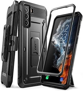 SUPCASE Unicorn Beetle Pro Series Case Designed for Samsung Galaxy S22 5G (2022 Release), Full-Body Dual Layer Rugged Holster & Kickstand Case Without Built-in Screen Protector (Black)