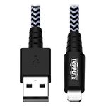 Eaton Heavy Duty USB to Lightning Charging & Data Cable, Heavy Duty with Braided Jacket, MFi Certified for iPhone, iPad & iPod - 6 Feet / 1.8 Meters (M100-006-HD)