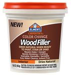 Elmer's E914 Carpenter's Color Change Wood Filler, 16-Ounce, Natural