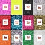 Diamante Crafts A4 Vinyl Sheets - Siser Easyweed - HTV Iron On Heat - Mixed Colour Pack Glitter - Choose Quantity (3 x Mixed Pack Glitter - A4 Sheet HTV)