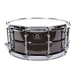 Ludwig Universal Black Brass Snare Drum - 6.5-inch x 14-inch, Chrome Hardware