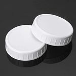 5PCS 70mm Kitchen Jar Lids Unlined Ribbed Plastic Cup Lids Leakproof Bottle Caps AU