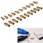 DIY Crafts Design No # 1, Pack of 10 Pcs, 0.5-3.2mm Brass Collet Drill Chuck Fits Rotary Tools Electric Grind (Design No # 1, Pack of 10 Pcs)