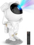 DIKHEE Astronaut Space Projector, Starry Nebula Ceiling Decor Projection Lamp with Time and 360°Adjustable for Kids Room Decor Aesthetic, Gifts for Christmas, Birthdays, Valentine's Day