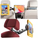 LISEN 3 in 1 for iPad Holder for Car Accessories for Women Interior Road Trip Camping Essentials Tablet Holder Backseat Car Organizer Car TV for Back Seat Headrest iPad Car Mount Kids Fire Tablet