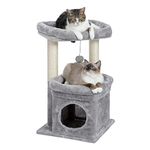 PAWZ Road Cat Tree, Multi-Level Cat Tower with Sisal-Covered Scratching Post, Cozy Cat Condo and Large Cat Perch for Indoor Cats