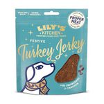 Lily’s Kitchen with Natural Ingredients Adult Dog Treats Packet Festive Turkey Jerky Grain-Free Recipe 8x70g