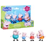 Peppa Pig Peppa's Family of Five Figure Set, Pink