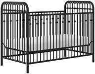 Little Seeds Monarch Hill Ivy Metal Baby Crib, Black