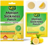 MQ Motion Sickness Patches – 30% Extra Lemon Sea Sickness Patch for Cruise – Fast-Acting, Non-Drowsy, Naturally Sourced, Travel Essentials