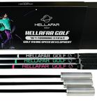 HELLAFAR GOLF Golf Swing Speed Training Sticks | Increasing Club Head Speed and Distance | 6 Month Swing Stick Training Program | Includes 3 Weighted Golf Speed Sticks w/Bonus Stretch Program