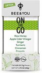 Bee and You On The Go, Immune Support Supplement, Raw Honey, Propolis Extract, Apple Cider Vinegar, Ginger, Turmeric, Cinnamon, Superfood, Great Tasting, for Kids and Adults, 7 Pack