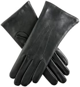 Dents Isabelle Women's Cashmere Lined Leather Gloves BLACK 8