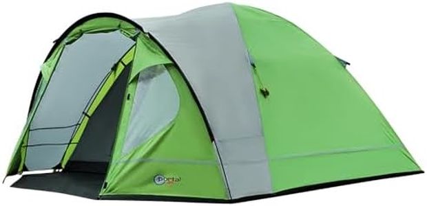 Portal Tenda a cupola 3 – 4 perosoni da campeggio, impermeabile, 4000 mm, con tenda per famiglia, per campeggio, viaggi, trekking, giardino