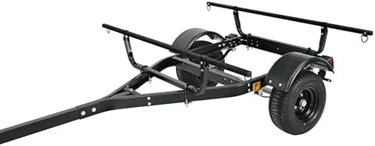 Malone MPG440BLK MicroSport® Off-Road™ Kayak Trailer | 20' / 800 lb Capacity | Submersible | 78" Load Bars | Black Finish | Made in the USA
