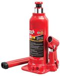 BIG RED T90803B Torin Hydraulic Welded Bottle Jack, 8 Ton (16,000 lb) Capacity, Red