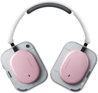 Nothing Headphone (a) 2026 New, Adaptive Active Noise Cancelling Headphones, Wireless Over Ear Bluetooth 5.4 ANC Headset with LDAC Hi-Res, 5 HD Mics Ultra Bass via APP, 135 Hours Playtime, Pink