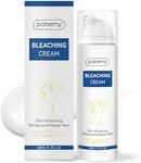 Pobemy Skin Bleaching Cream, Dark Spot Remover for Face, Intimate Areas & Body, Vitamin C Whitening for Underarms, Knees, Elbows, Inner Thighs, Bikini Line – Sensitive Skin Lightening Cream- 1.7FL OZ