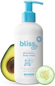 Bliss Baby Shampoo and Body Wash, Premium 2-in-1 For Babies, Toddlers & Kids, Unscented & Hypoallergenic - Gentle Baby Soap - Vegan, Hydrating For Sensitive Skin - Avocado, Shea Butter & Calendula
