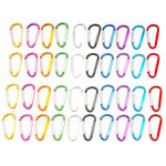 Carabiner Clip D-ring Aluminum Alloy Climber Lock Ring Key Ring Lock Ring Buckle, Used for Outdoor Camping, Fishing, RV Travel, Backpack (40, 47MM)