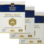 Manuka Health 10hda Royal Jelly 1000mg 365 Capsules 100% Pure New Zealand Royal Jelly Immune System Booster & Supports Skin Health & Vitality (Pack of 3)