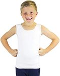 SmartKnitKIDS Compresso-T Deep Pressure Sensory Compression Undershirt - Alternative to Vest (White, Small)