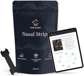 Nox Sleep Nasal Strips for Snoring - Premium Silk Nose Strips for Breathing, Extra Strength Adhesive, Snoring Solution for Deeper Sleep & Peak Performance