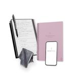 Rocketbook Smart Reusable Notebook, Fusion Executive Size Spiral Notebook & Planner, Pink, (6" x 8.8")