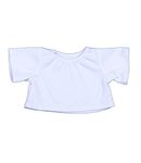 Teddy Mountain WHITE T-SHIRT FITS 8" 20CM BUILD A BEAR FACTORY BEARS AND ANIMALS