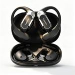 Essonio Open Ear Earbuds Wireless Ear Hooks Headphones, Ultra Lightweight Powerful Stereo Sound 35H Playtime Bluetooth 5.4 Dual Device Sync AI Clear Calls Waterproof for Small Ears
