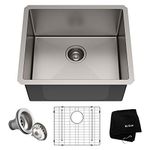 KRAUS Standart PRO™ 21-inch 16 Gauge Undermount Single Bowl Stainless Steel Kitchen Sink