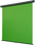 celexon manual Chroma Key Green Screen, 200 x 190 cm - professional studio scenery/background for video transmission, webcam meeting, online training - 110" inch