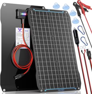 Voltset 30W Solar Car Battery Charger – Portable Trickle Charger