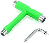 HIGHROCK All-in-One Skate Tools Multi-Function Portable Skateboard T Tool, Y Tool or T Tool Allen Key for Skateboard (Green)