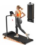 Lichico Walking Pad Treadmill with 0-9% Incline, Under Desk Walking Machine 40×100cm Belt, Smart APP & Remote Control, 130KG Capacity for Home Office WFH (0-9% Incline with Handle)
