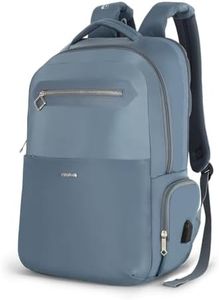 American Tourister Jit+ 2.0 Style 02 | 28L Backpack | 17" Laptop Bag | 2 Compartments | Smart College & Office Backpack for Men and Women | USB Charging Port, Rain Cover & Smart Sleeve | Mirage Blue | 1 Year Global Warranty