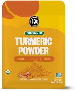 FGO Organic Turmeric Powder w/Curcumin, 2 Pound / 32oz Bulk Resealable Pouch, USDA Organic and Non-GMO, Sourced from India, Packaging May Vary (Pack of 1)