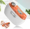 2026 Upgraded 3-in-1 Electric Nail Clipper & Polisher – Automatic Nail Trimmer with LED Light, 2-Speed, USB Rechargeable, Clip Storage, Safe for Baby & Seniors（Orange）