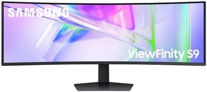 Samsung Écran PC ViewFinity S95UC 49'', 120Hz - Dalle VA, Dual QHD (5120 x 1440), 5ms, Inclinable, Orientable, Ajustable en hauteur, KVM Switch, USB-C (90W), LAN, LS49C950UAUXEN