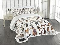 Lunarable Dog Lover Bedspread, Comp