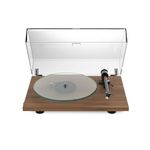 Pro-Ject T2 SuperPhono, Plug & Play Turntable with Built-in Phono Preamplifier, heavy glass platter, 9" Aluminium tonearm with Sumiko Rainier cartridge fitted (Walnut)