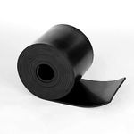 WochiTV Solid Rubber Strips Rolls, 4" Wide x 1/8" Thick x 120" Long Neoprene Rubber Sheets Perfect for DIY Gasket Material, Sealing, Liner, Shield, Padding, Mat