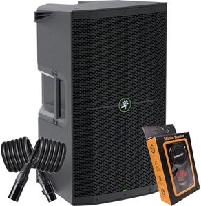 EMB (1) Mackie Thump215 1,400-watt 15-inch Powered Speaker with Feedback Eliminator, Music Ducking, and Dual TRS/XLR Inputs Bundle XLR and Gravity Magnet Package