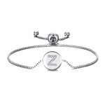 Philip Jones Initial Friendship Bracelet Letter Z Created with Zircondia® Crystals