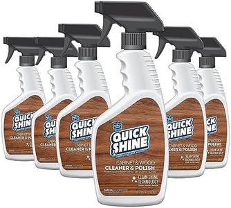 Quick Shine Prime Cabinet & Wood Cleaner and Polish, 24 Ounce Spray Bottle (Pack of 6 Bottles)