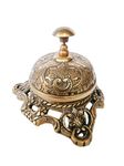 SIAN Antique Stylish Solid Brass Flower Design Desk Bell || Calling Service Bell || Table Décor Bell for Office, Hotel, Cafe